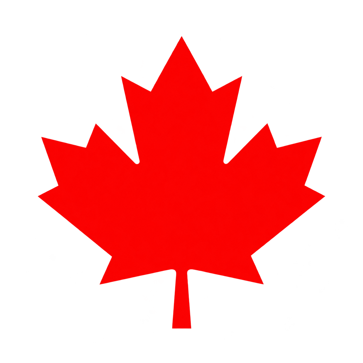 Red Canadian maple leaf